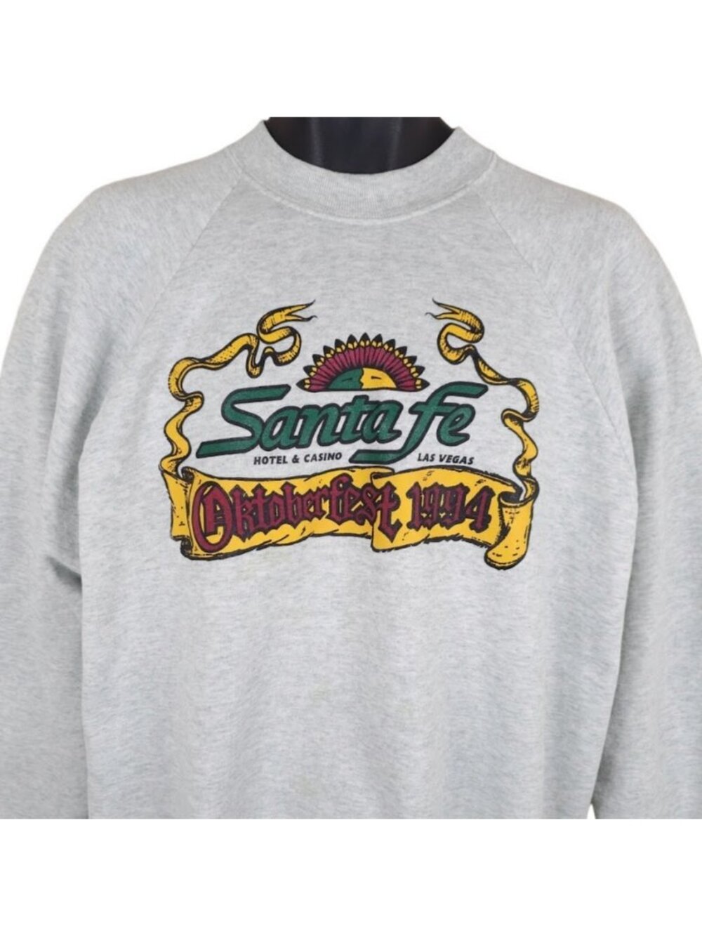 Vintage Oktoberfest Sweatshirt Mens Size XL Gray 90s 1994 Las Vegas Made In USA